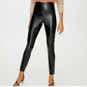 TNA leather skinny leggings size small